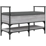  Klupa za cipele siva boja hrasta 85,5x42x57,5 cm drvena | Eponuda.ba