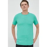 United Colors Of Benetton Bombažna kratka majica zelena barva
