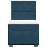 Box spring krevet s madracem plavi 80 x 200 cm baršunasti | shoptok.hr