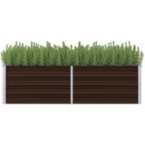 vidaXL Visoka greda rjava 160x40x45 cm pocinkano jeklo, (20618676) Cene