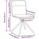  Jedilni stol 2 kosa platno, (21828344) | Shoptok.si