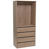 Casa Selección Odprta modularna garderobna omara v hrastovem dekorju 80x180x45 cm Modular – | Shoptok.si