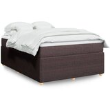 Maison Chic Box spring postelja - Vzmetna postelja z vzmetnico temno rjava 160x200 cm blago SL24431, (21891029) | Shoptok.si