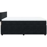 vidaXL Box spring postelja z vzmetnico črna 160x200 cm žamet, (21305668) | Shoptok.si