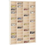 vidaXL Stenska razstavna omarica z 56 predelki 40x4,5x60 cm | Shoptok.si