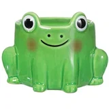 Glinena ukrasna tegla za cvijeće Frog –