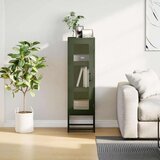 vidaXL Visoka ploča maslinasto zelena 36x39x123cm Hladno valjani čelik | shoptok.hr