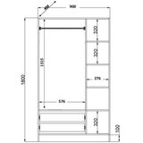Hanah home ormar mat bele boje rb 066 | ePonuda.com