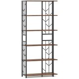 Costway Rustikalna podstrešna knjižna omara 80 x 31 x 180 cm, (5000007182) Cene