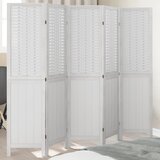 Furnova Paravan 5-delni bel trden les pavlovnije, (21930030) | Shoptok.si