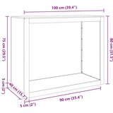 vidaXL Stalak za drva za ogrjev antracit 100x40x80 cm čelični | shoptok.hr