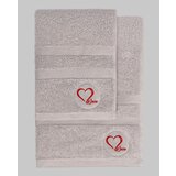 Foutastic Sivi pamučni set ručnika 2 kom od frotira Love – | shoptok.hr