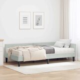  Kutni krevetni okvir s madracem 2 kom. Svjetlosiva 100 x 200 cm | shoptok.hr