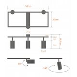  Plafonsko svetlo 3xGU10/30W/230V, belo | Eponuda.com