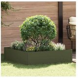 vidaXL Ograda oko Travnjaka 100 x 100 x 35 cm Čelik Maslinastozelena - Maslinastozelena 100 x 100 x 35 cm 1 Cijene