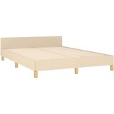 Za krevet s uzglavljem krem 140 x 200 cm od tkanine | shoptok.hr