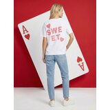 Sinsay Pamučna majica kratkih rukava s vezom | shoptok.hr