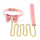 Sevanda Love Heart Butterfly Leather Collar Pink | Shoptok.si