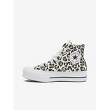 Converse White Women Patterned Ankle Sneakers Chuck Taylor All St - Ladies