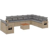  11-dijelni set vrtnih sofa od poliratana s jastucima bež | shoptok.hr