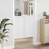 vidaXL Okretna vrata s rešetkama Dizajn 2 para bijela 100x100 cm | shoptok.hr