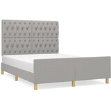  Okvir za krevet bez madraca svjetlosivi 140x200 cm od tkanine | shoptok.hr