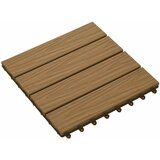  Pločice za decking 3D Dizajn 11 pcs Tikovina 30 x 30 cm | shoptok.hr