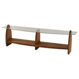 Hanah home surf - chesnut, transparent chesnuttransparent tv stand | ePonuda.com