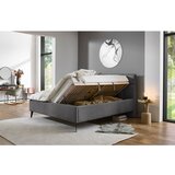 Meise Möbel Antracitno sivi bračni krevet s prostorom za odlaganje s podnicom 180x200 cm Paulo – | shoptok.hr