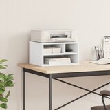  Stalak za pisač bijeli 40x32x22,5 cm od konstruiranog drva | shoptok.hr