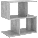  Noćni ormarić siva boja betona 50x30x51,5 cm konstruirano drvo | shoptok.hr