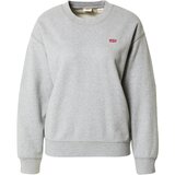 Levi's Majica 'STANDARD CREW GREYS' pegasto siva / rdeča | Shoptok.si