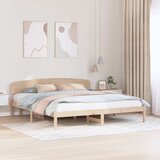  Krevetna konstrukcija Prirodna 180 x 200 cm Čvrsto borovo drvo | shoptok.hr