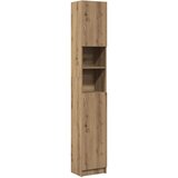 Maison Chic Kopalniška omarica - Kopalniški kabinet artisan hrast 32x25,5x190 cm inženirski les, (21794454) | Shoptok.si