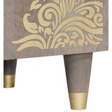 TV omarica Siva in zlata 105 x 33.5 x 46 cm Trden mangov les, (5000064663) | Shoptok.si