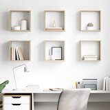  Kockaste zidne police 6 kom boja hrasta sonome 30 x 15 x 30 cm | shoptok.hr