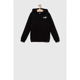 Puma Otroški pulover ESS Small Logo Hoodie TR B črna barva, s kapuco | Shoptok.si
