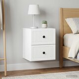  Noćni ormarić za montažu na zid 2 pcs Bijela 33 x 34,5 x 40 cm | Eponuda.com