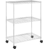  Stalak za pohranu s 3 razine 60 x 35 x 81 cm kromirani 150 kg | shoptok.hr