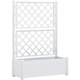  Vrtna sadilica s rešetkom 100 x 43 x 142 cm PP bijela | shoptok.hr