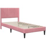  Okvir kreveta s madracem Ružičasta 90 x 190 cm Baršun | shoptok.hr