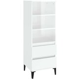  Visoka komoda sjajna bijela 40x36x110 cm od konstruiranog drva | shoptok.hr