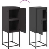  Visoka komoda crna 36x39x107 cm čelična | shoptok.hr