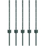  Stup za ogradu 5 pcs Zelena 100 cm Čelik | shoptok.hr
