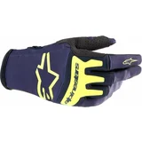 Alpinestars Techstar Gloves Night Navy/Yellow Fluorescent S Motoristične rokavice