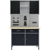  Radni stol s tri zidne ploče i jednim ormarićem | shoptok.hr