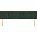  Posteljno vzglavje 2 kosa temno zeleno 90x5x78/88 cm žamet, (20954320) | Shoptok.si
