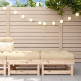 Maison Chic Vrtni stolček - Vrtni stoli za noge z blazino 2 kosa trdna borovina JS989, (21878133) | Shoptok.si