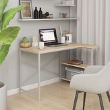 za računalo bijeli i boja hrasta 110x72x70 cm od iverice | shoptok.hr