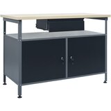  Radni stol crni 120 x 60 x 85 cm čelični Cijene